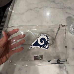 Clear Crossbody Bag with Chain Strap